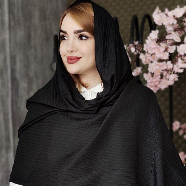 شال مشکی بیسکوییتی - مانتو پاتریس رشت