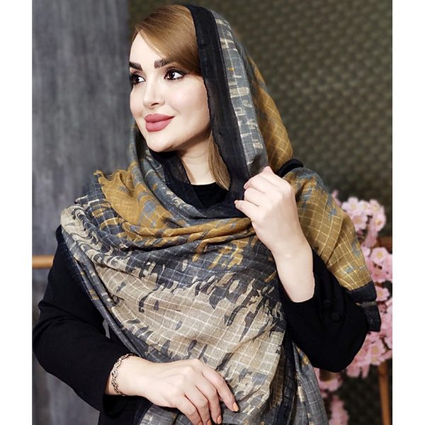 شال طرحدار آبرنگی 35700317/3 - Image 7