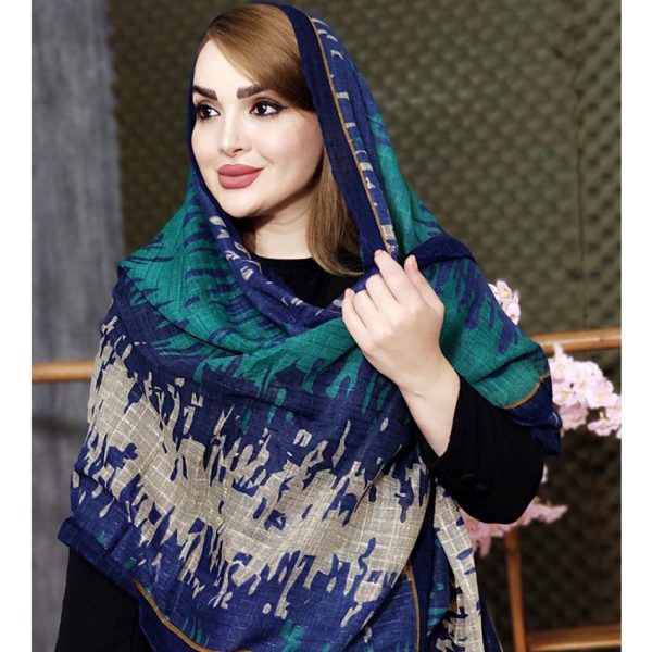 شال طرحدار آبرنگی 35700317/3 - Image 4