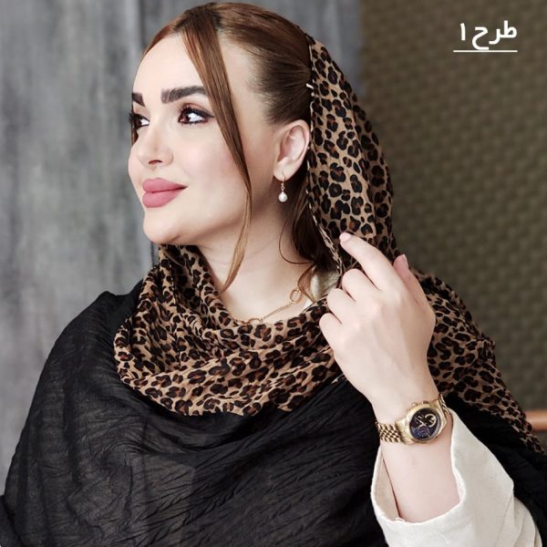 شال پلیسه پلنگی - مانتو پاتریس رشت