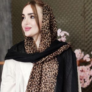 شال پلیسه پلنگی - مانتو پاتریس رشت