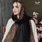 شال پلیسه پلنگی - مانتو پاتریس رشت