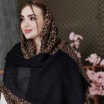 شال پلیسه پلنگی - مانتو پاتریس رشت