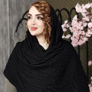 شال پلیسه مشکی - مانتو پاتریس رشت