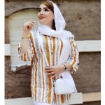 مانتو آستین 3 ربع راه راه - مانتو پاتریس رشت