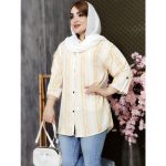 مانتو نخی راه راه آستین 3 ربع - مانتو پاتریس رشت