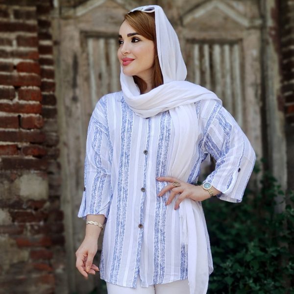 مانتو راه راه نخی