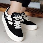 کتونی زارا سفید مشکی - مانتو پاتریس رشت