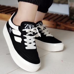 کتونی زارا سفید مشکی - مانتو پاتریس رشت