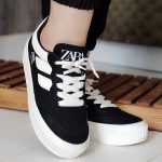 کتونی زارا سفید مشکی - مانتو پاتریس رشت