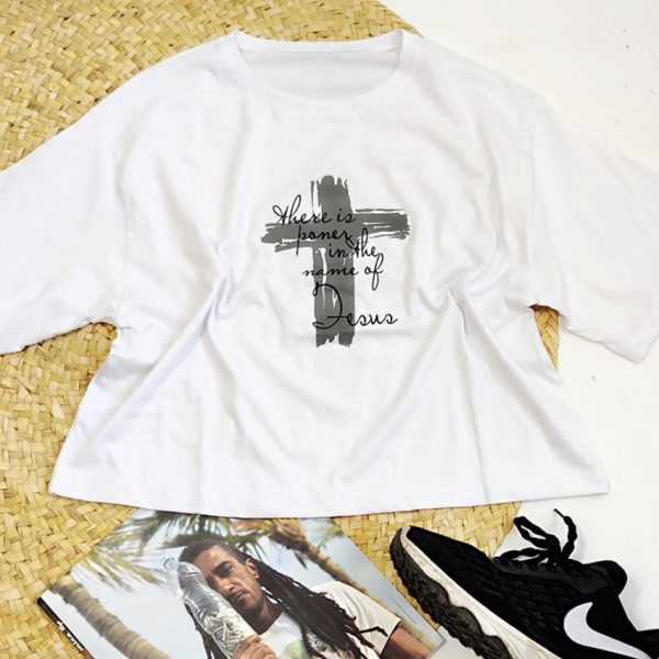 تیشرت کراپ صلیب - مانتو پاتریس رشت