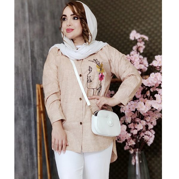 مانتو گلدوزی رنگی 3760080 - Image 2