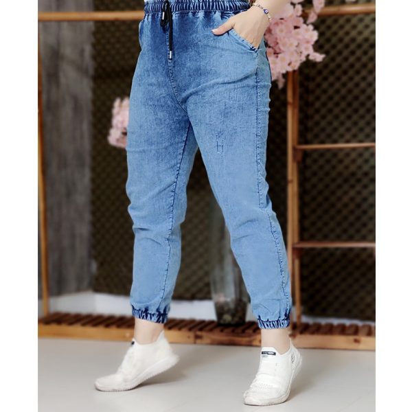 شلوار جاگر نیل آبی - مانتو پاتریس رشت