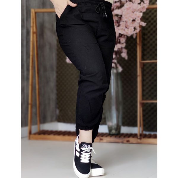 شلوار جاگر نیل مشکی - مانتو پاتریس رشت