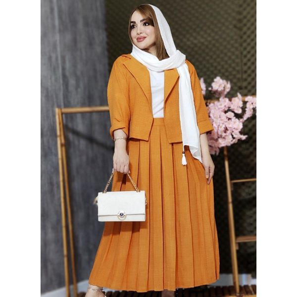 کت دامن  پلیسه  3900016 - Image 6