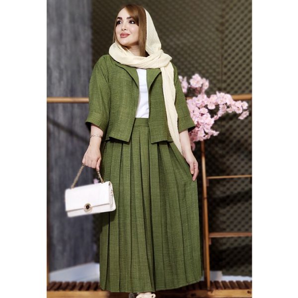 کت دامن  پلیسه  3900016 - Image 3