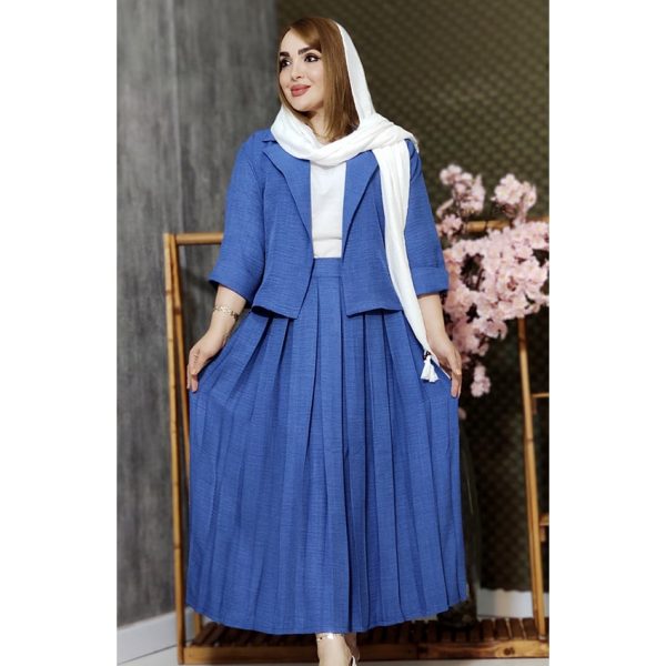 کت دامن  پلیسه  3900016 - Image 2