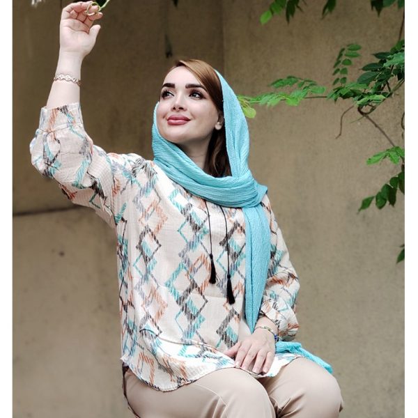 تونیک جلوبسته طرحدار - مانتو پاتریس رشت