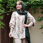 تونیک جلوبسته طرحدار - مانتو پاتریس رشت