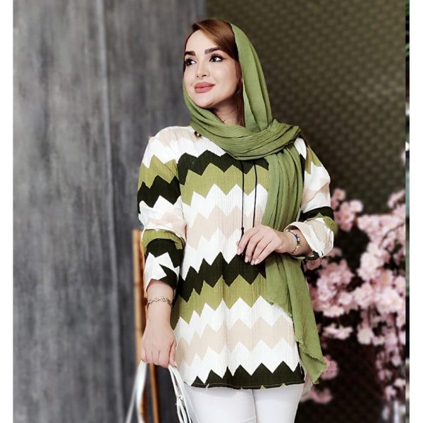 تونیک رنگی زیگ زاگ 392009/4 - Image 4