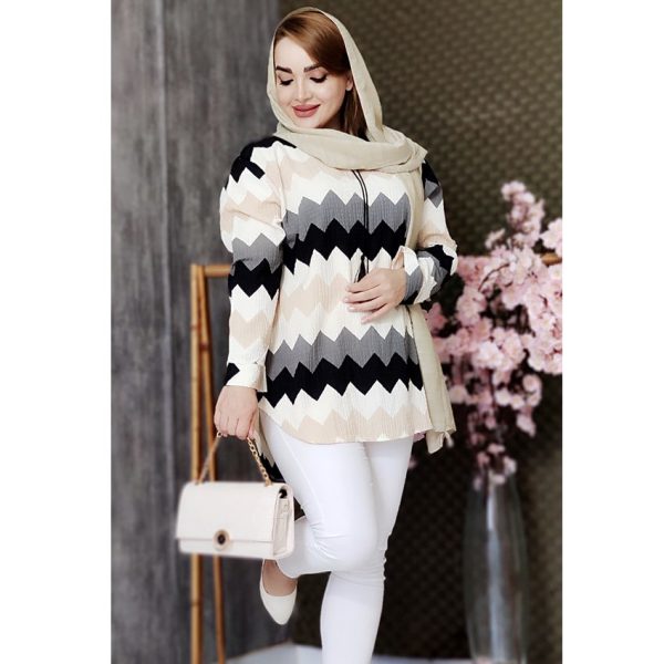 تونیک رنگی زیگ زاگ 392009/4 - Image 3