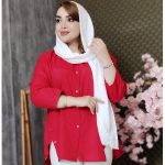 مانتو داکرون دکمه ای 3970032 - Image 16