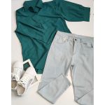 مانتو داکرون آستین پفی 3970038 - Image 12