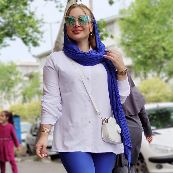 مانتو یقه مردانه سفید 3970042 - Image 3