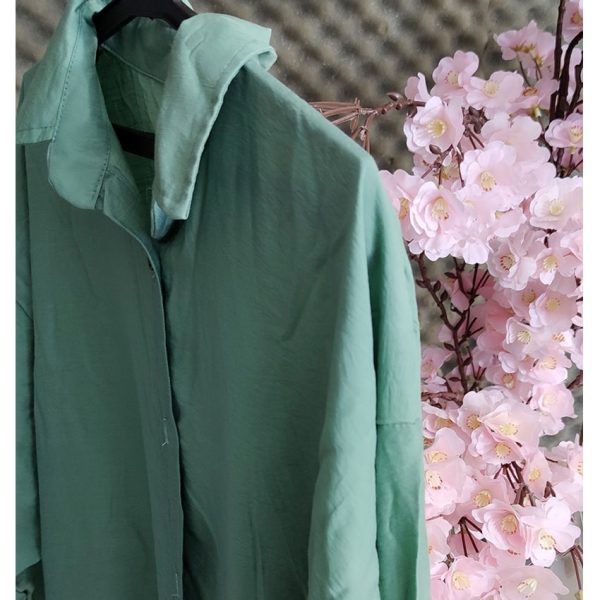 ست مانتو شلوار گلدوزی گربه 3760094 - Image 8