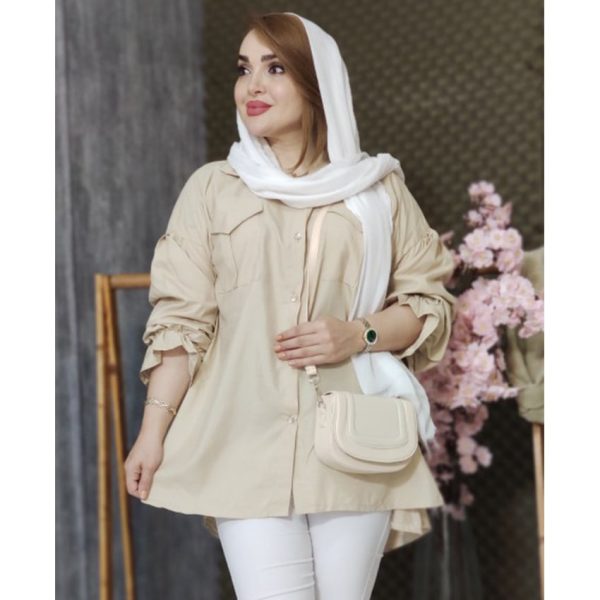 مانتو عروسکی آستین بندی 3970048 - Image 8