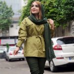 مانتو کمربندی دکمه پرسی - مانتو پاتریس رشت