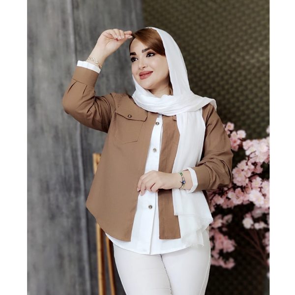 مانتو 2 تیکه لینن 3760093 - Image 10