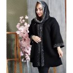 مانتو شانتون نگینی مشکی - مانتو پاتریس رشت