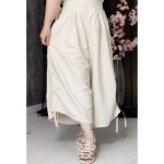 شلوار لینن بغل بندی - مانتو پاتریس رشت