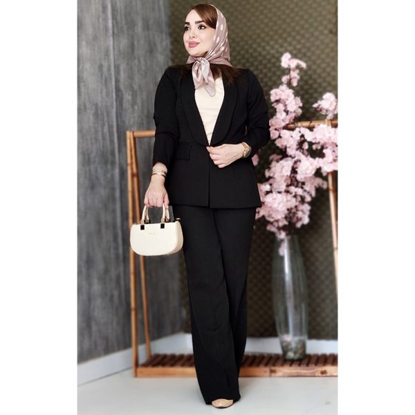 ست کت شلوار یقه آرشال مازراتی - مانتو پاتریس رشت