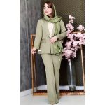 ست کت شلوار یقه آرشال مازراتی