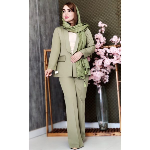 ست کت شلوار یقه آرشال مازراتی