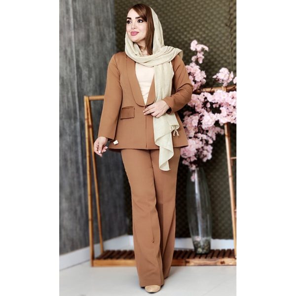 ست کت شلوار یقه آرشال مازراتی