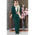 ست کت شلوار یقه آرشال مازراتی