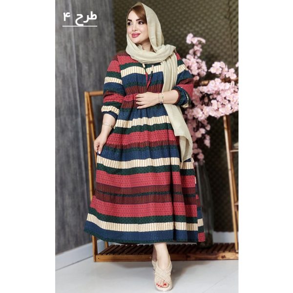 رپیراهن بلند چیندار - مانتو پاتریس رشت