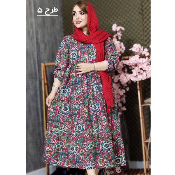 رپیراهن بلند چیندار - مانتو پاتریس رشت