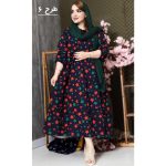 پیراهن بلند چیندار - مانتو پاتریس رشت