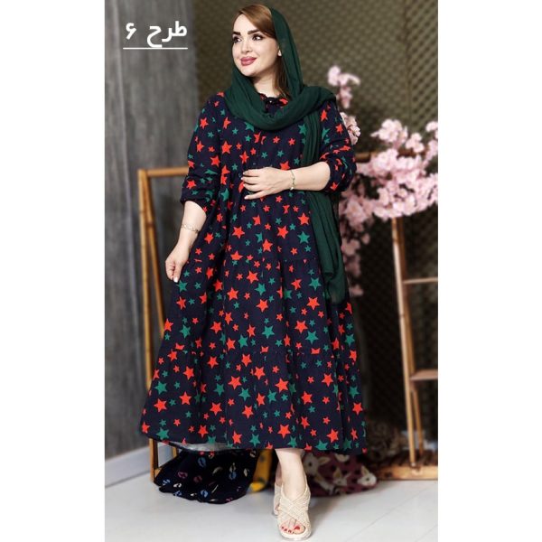 پیراهن بلند چیندار - مانتو پاتریس رشت