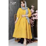 پیراهن بلند چیندار - مانتو پاتریس رشت