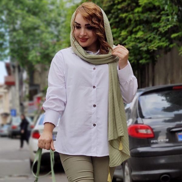 شومیز سفید بیسیک - مانتو پاتریس رشت