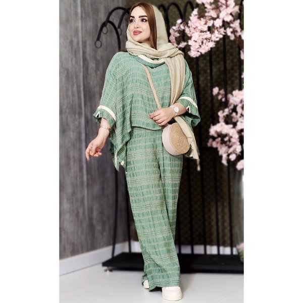 ست یقه شل کوک دوزی - مانتو پاتریس رشت