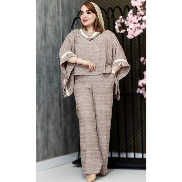 ست یقه شل کوک دوزی - مانتو پاتریس رشت