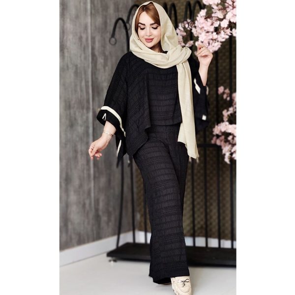 ست یقه شل کوک دوزی - مانتو پاتریس رشت