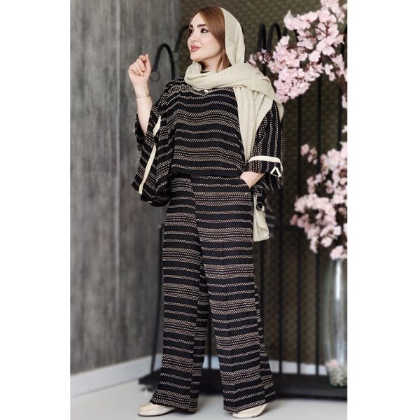 ست یقه شل کوک دوزی - مانتو پاتریس رشت