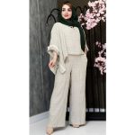 ست یقه شل کوک دوزی - مانتو پاتریس رشت